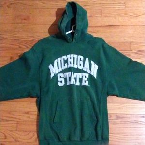 Michigan State Embroidered hoodie Sz M
